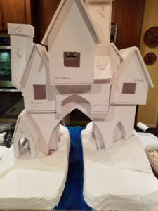 Project assembled in foam board